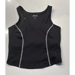 Year Of Ours The Tread Crop Top Women’s Size Small Black White Stitching Tank